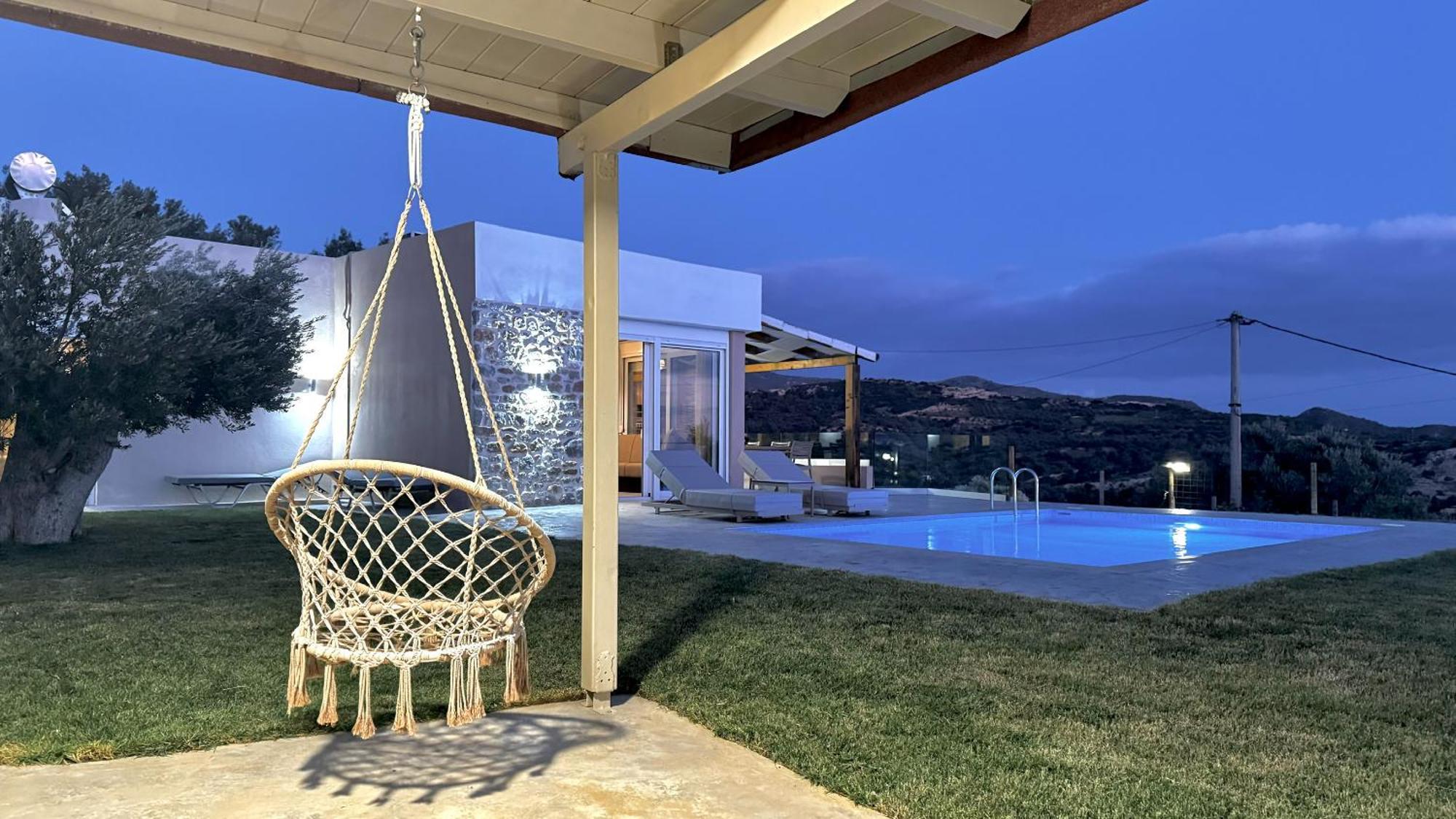 Villa Michael Triopetra Private Villa, Private Swimming Pool, Garden, Panoramic Sunset Exterior foto