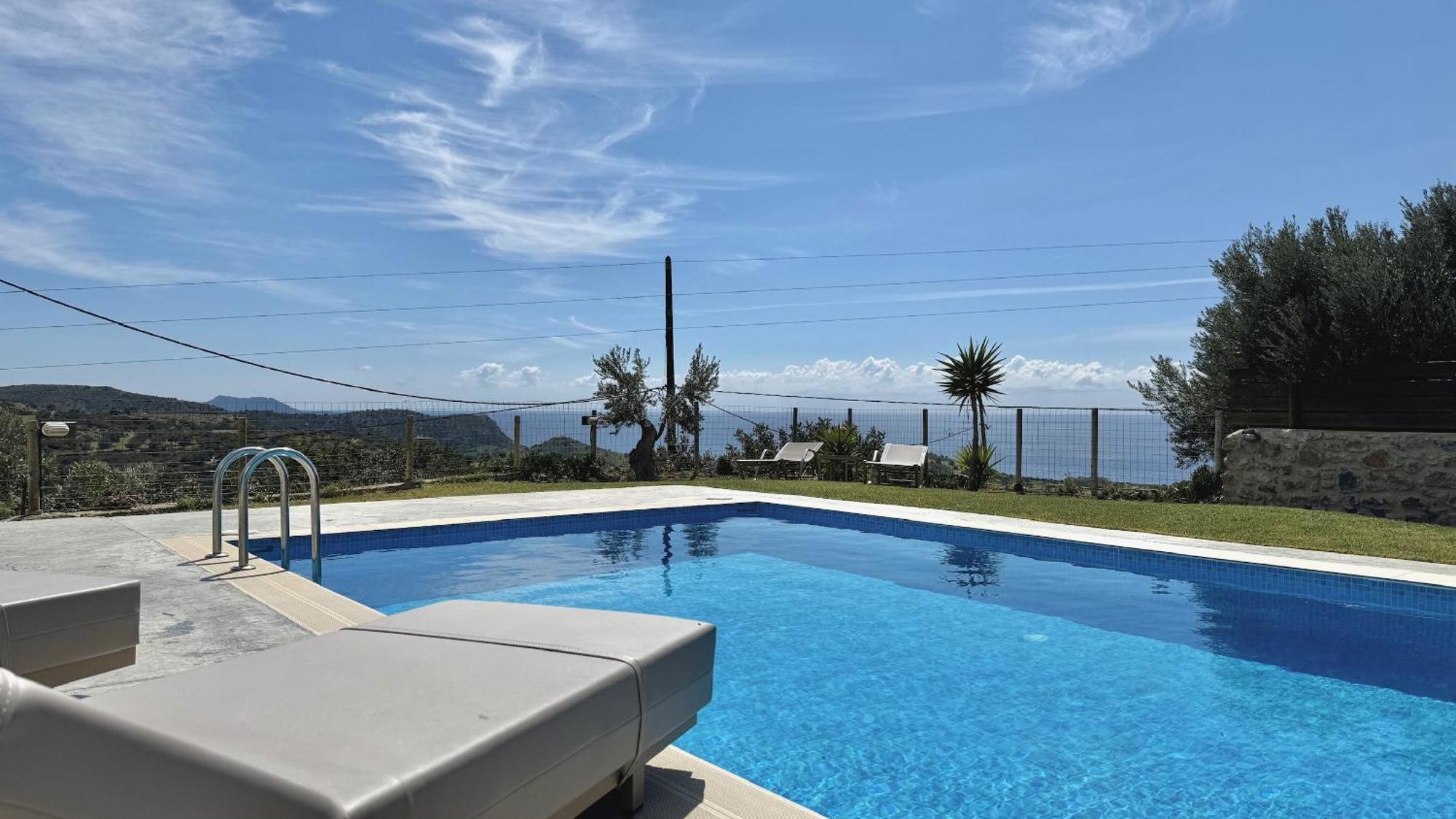 Villa Michael Triopetra Private Villa, Private Swimming Pool, Garden, Panoramic Sunset Exterior foto