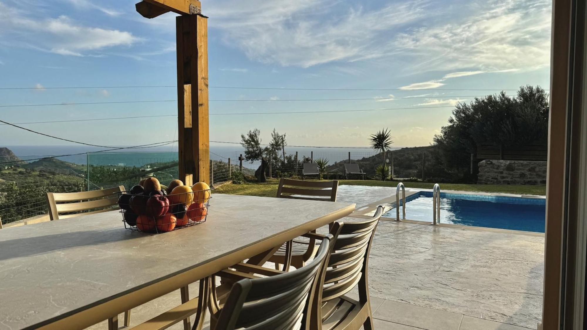 Villa Michael Triopetra Private Villa, Private Swimming Pool, Garden, Panoramic Sunset Exterior foto