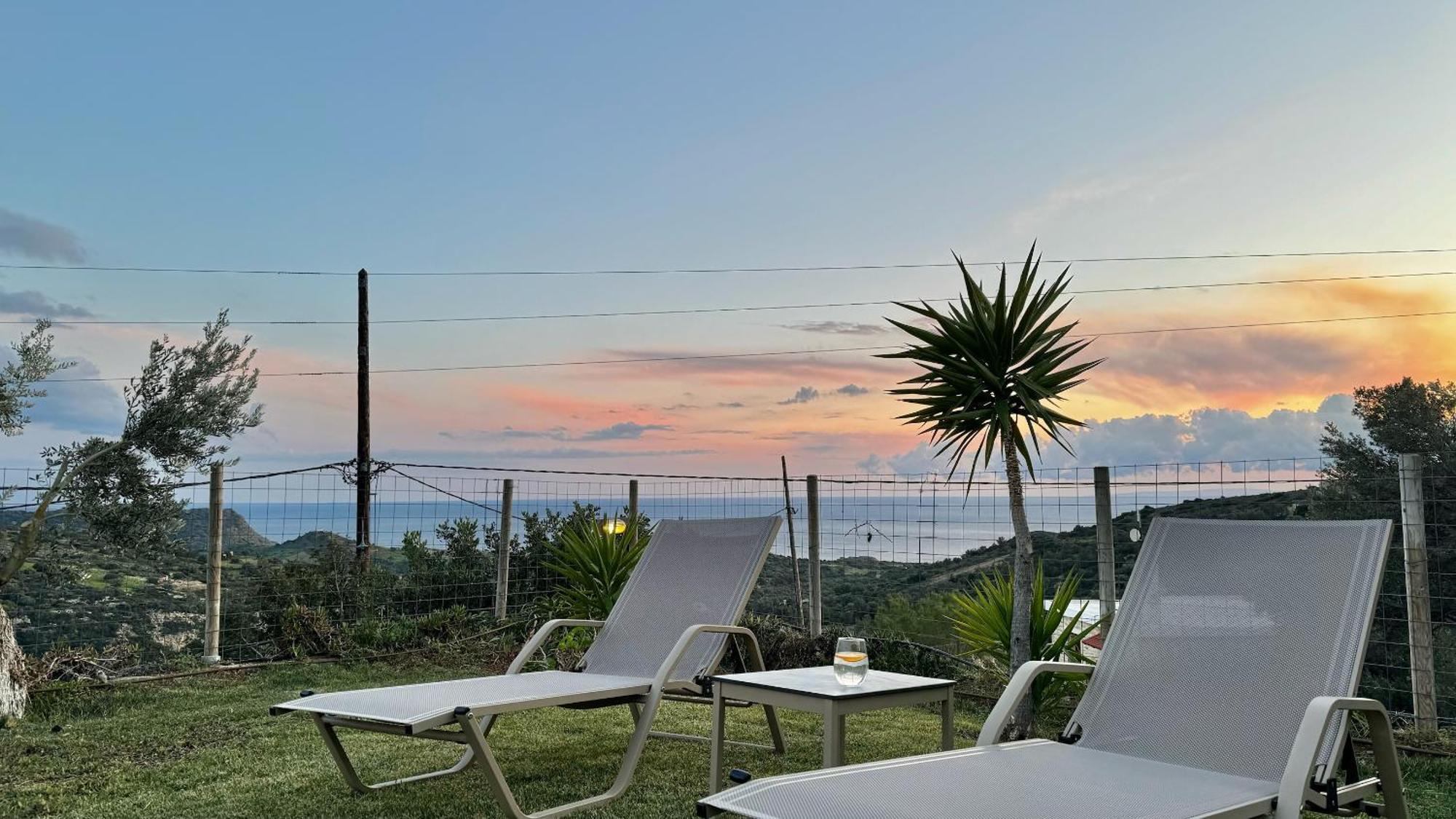 Villa Michael Triopetra Private Villa, Private Swimming Pool, Garden, Panoramic Sunset Exterior foto